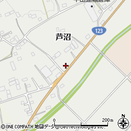 栃木県芳賀郡益子町芦沼112-5周辺の地図