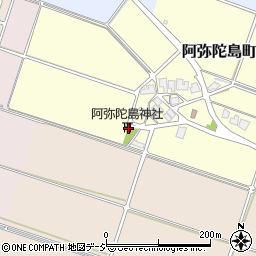 石川県白山市阿弥陀島町1周辺の地図