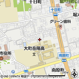 長野県大町市大町十日町3984-8周辺の地図