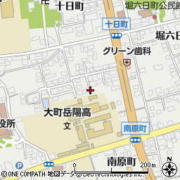 長野県大町市大町十日町3984-7周辺の地図