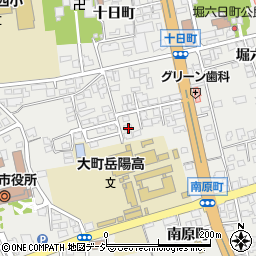 長野県大町市大町十日町3984-4周辺の地図
