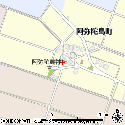 石川県白山市阿弥陀島町11周辺の地図