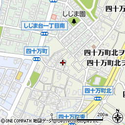 石川県金沢市四十万町北カ75周辺の地図