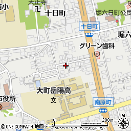 長野県大町市大町十日町3985-20周辺の地図