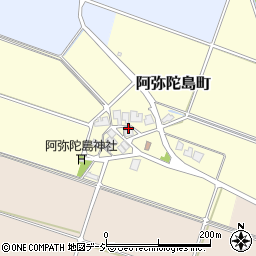 石川県白山市阿弥陀島町32周辺の地図