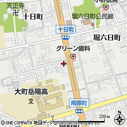 長野県大町市大町十日町4004-2周辺の地図