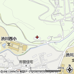 渋川市上水道金井配水場周辺の地図
