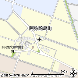 石川県白山市阿弥陀島町189周辺の地図