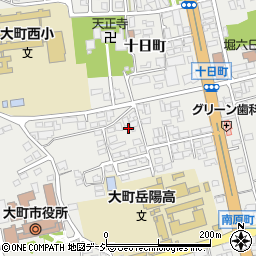 長野県大町市大町十日町3987-5周辺の地図