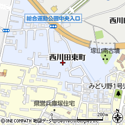 栃木県宇都宮市西川田東町周辺の地図