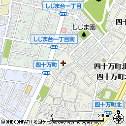 石川県金沢市四十万町北チ周辺の地図