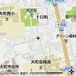 長野県大町市大町十日町3987-3周辺の地図