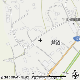 栃木県芳賀郡益子町芦沼周辺の地図