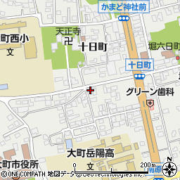 長野県大町市大町十日町3987周辺の地図