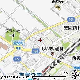 平田道路白山周辺の地図