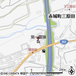 群馬県渋川市赤城町三原田周辺の地図