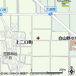 石川県白山市上二口町周辺の地図