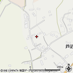 栃木県芳賀郡益子町芦沼84周辺の地図