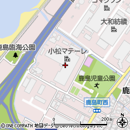 小松精練美川工場周辺の地図