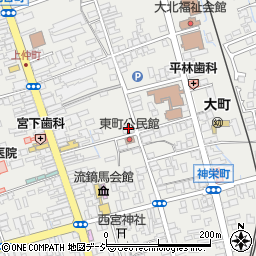 長野県大町市大町東町2544-7周辺の地図