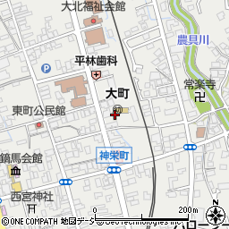 長野県大町市大町東町1053-1周辺の地図