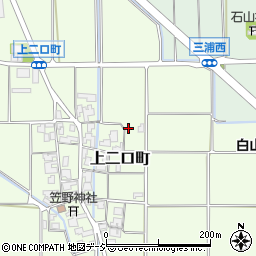 石川県白山市上二口町308周辺の地図