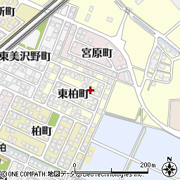 石川県白山市東柏町周辺の地図