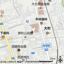 長野県大町市大町東町1131周辺の地図