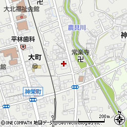 長野県大町市大町下白塩町1045周辺の地図