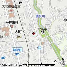 長野県大町市大町下白塩町1045-1周辺の地図