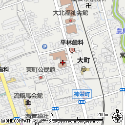 長野県大町市大町東町周辺の地図