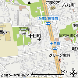 長野県大町市大町十日町4729-7周辺の地図