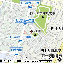 石川県金沢市しじま台1丁目周辺の地図