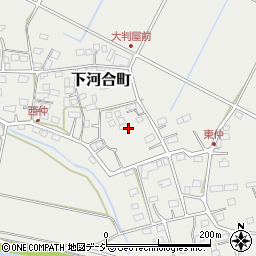茨城県常陸太田市下河合町周辺の地図