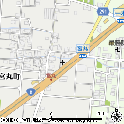 高蔵自動車宮丸店周辺の地図