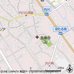 長野県千曲市内川261周辺の地図