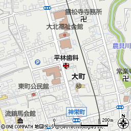 長野県大町市大町東町1123周辺の地図