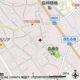 長野県千曲市内川282周辺の地図