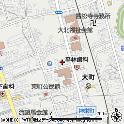 長野県大町市大町東町1121周辺の地図