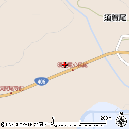 須賀尾簡易郵便局周辺の地図