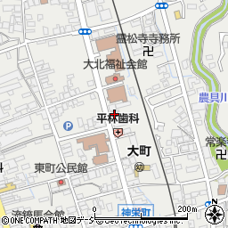 長野県大町市大町東町1122周辺の地図