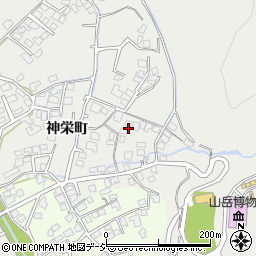長野県大町市大町神栄町周辺の地図