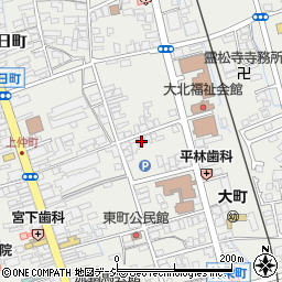 長野県大町市大町東町1116周辺の地図