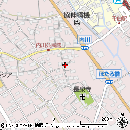 長野県千曲市内川289周辺の地図