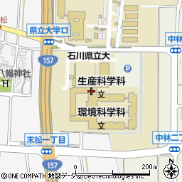 石川県立大学周辺の地図