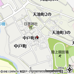 石川県金沢市中戸町ロ周辺の地図
