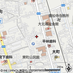 長野県大町市大町東町1112周辺の地図