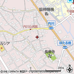 長野県千曲市内川290周辺の地図