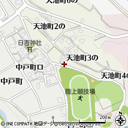 石川県金沢市天池町３の67-3周辺の地図