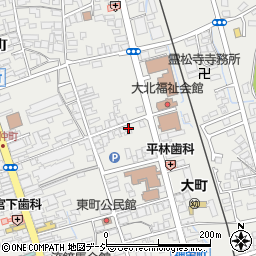 長野県大町市大町東町1110周辺の地図